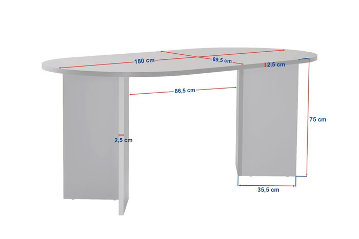 Hanah Home Mesa de Comedor Sablin - Sapphire Oak